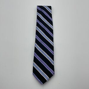 Black and blue 100% silk Nordstrom necktie